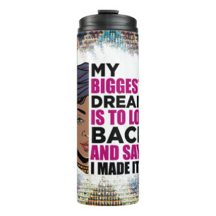 Black queen melanin poppin sista affirmation love thermal tumbler