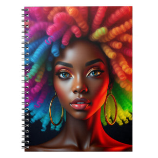 Black queen melanin sista brown skin girls sista notebook