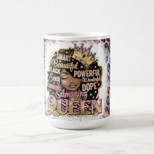 Black Queen Melanin Woman Brown Skin Sista Magic Coffee Mug