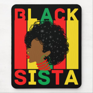 Black Queen Melanin Woman Sista Love Mouse Pad