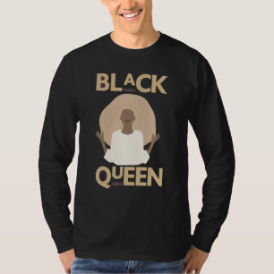 Black Queen Melanin Women Black Mother Sista Natur T-Shirt