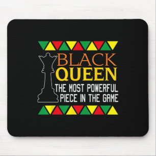 Black Queen Most Powerful Chess African American H Mouse Pad