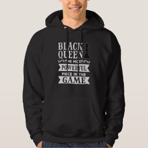 Black Queen  Most Powerful Chess African American  Hoodie