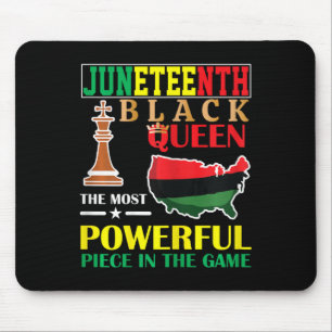 Black Queen Most Powerful Chess African American J Mouse Pad