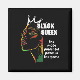 Black Queen Most Powerful Chess Black History Mont Magnet