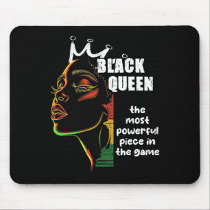 Black Queen Most Powerful Chess Black History Mont Mouse Pad