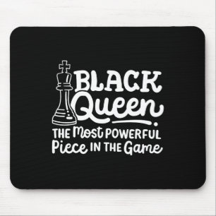 Black Queen Most Powerful Piece Chess African Amer Mouse Pad