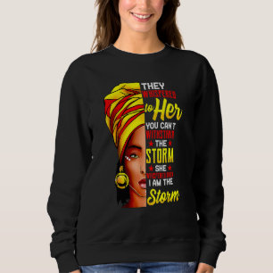 Black Queen Natural Afro African American I Am The Sweatshirt