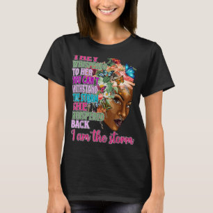 Black Queen Natural Afro African American I Am The T-Shirt