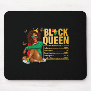 Black Queen Nutritional Facts Black History Month Mouse Pad