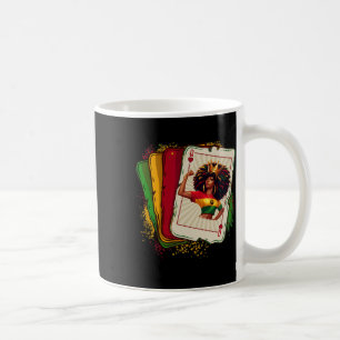 Black Queen Of Hearts Card Deck Game Proud Black H Coffee Mug