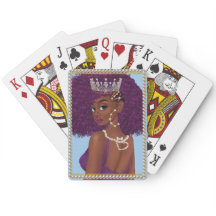 Black Queen Of Hearts Playing Card Back