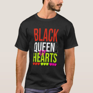 Black Queen of Hearts Valentines Day 2023 Womans C T-Shirt