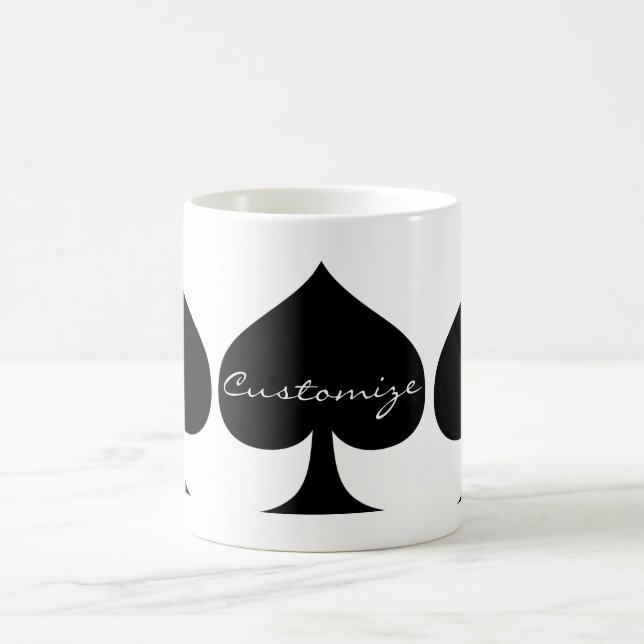 Black Queen of Spades Black Thunder_Cove Coffee Mug (Center)