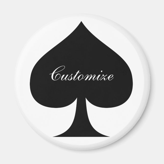 Black Queen of Spades Black Thunder_Cove Magnet (Front)