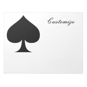Black Queen of Spades Black Thunder_Cove  Notepad