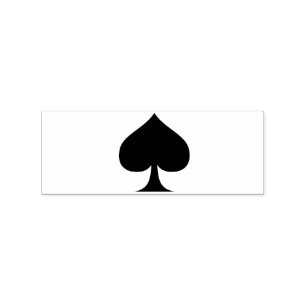 Black Queen of Spades Black Thunder_Cove Rubber Stamp