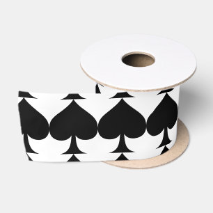 Black Queen of Spades Black Thunder_Cove Satin Ribbon