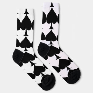 Black Queen of Spades Black Thunder_Cove Socks