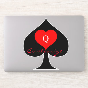 Black Queen of Spades Red Heart Thunder_Cove