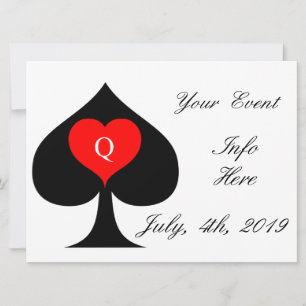 Black Queen of Spades Red Heart Thunder_Cove