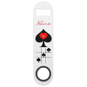 Black Queen of Spades Red Heart Thunder_Cove