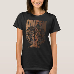 Black Queen Pride For Women African American Powe T-Shirt