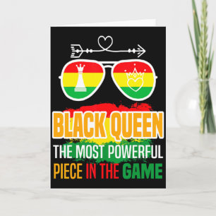 Black Queen The Most Powerful Piece Black History Card