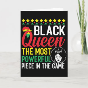 Black Queen The Most Powerful Piece Black History Card