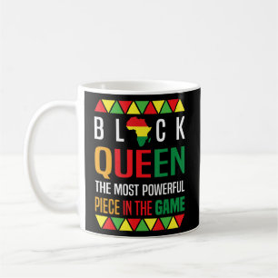 Black Queen The Most Powerful Piece Black History  Coffee Mug