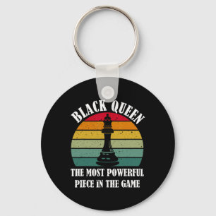 Black Queen The Most Powerful Piece Black History  Key Ring