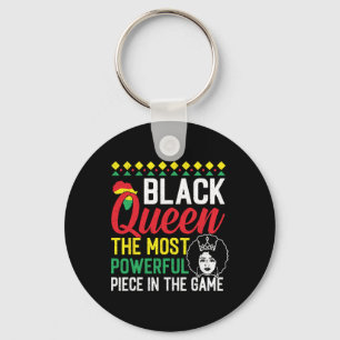 Black Queen The Most Powerful Piece Black History  Key Ring