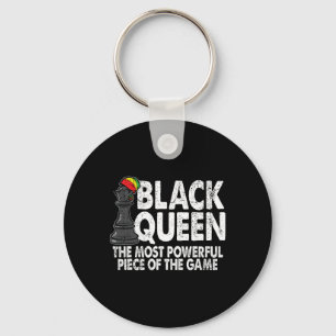 Black Queen The Most Powerful Piece Black History Key Ring