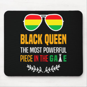 Black Queen The Most Powerful Piece Black History  Mouse Pad