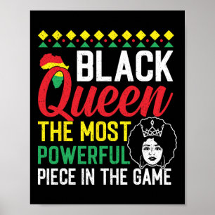 Black Queen The Most Powerful Piece Black History  Poster