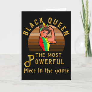 Black Queen The Most Powerful Piece In Game Women Card