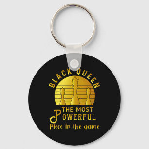Black Queen The Most Powerful Piece In Game Women Key Ring