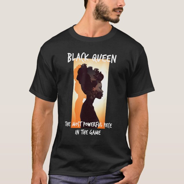 Black Queen Womens Chess African American Woman De T-Shirt (Front)
