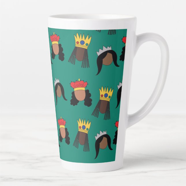 Black Queens Latte/Coffee/Tea Mug (Right)