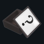 Black Question Mark Gift Box<br><div class="desc">Give your gift box mystery - a black question mark. This mysterious and funny gift box adds humour, a joke, and mystery to Christmas or for any holiday, occasion, and recipient.</div>