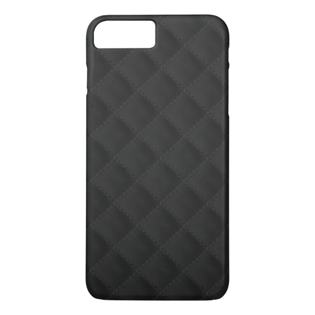 Black Quilted Leather Case-Mate iPhone Case (Back)