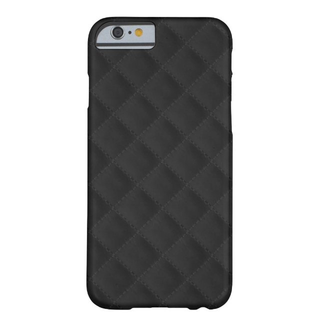 Black Quilted Leather Case-Mate iPhone Case (Back)