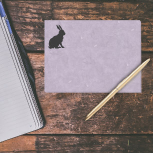Black Rabbit Silhouette Easter Bunny Post-it Notes