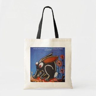 black rabbit tote bag