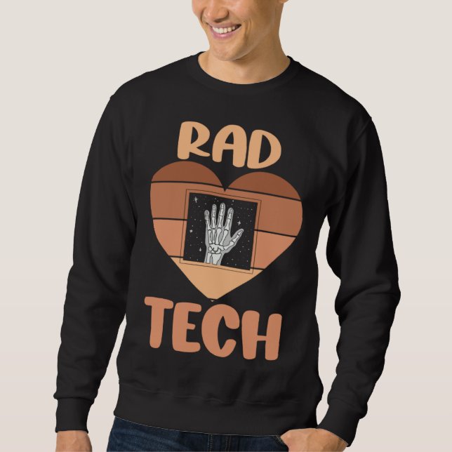 Black Radiology Technologist Rad Tech Week Xray Te Sweatshirt (Front)