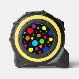 Black Rainbow Spots Tape Measure 1
