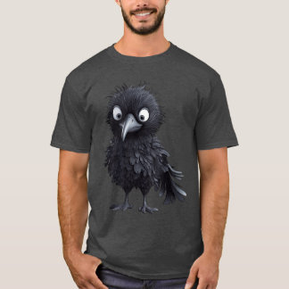Black Raven Bird Graphic For Gothic Kids Women Men T-Shirt