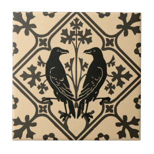 Black Raven Ceramic Tile