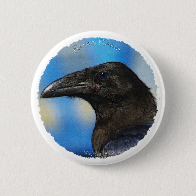 BLACK RAVEN Collection 6 Cm Round Badge (Front)