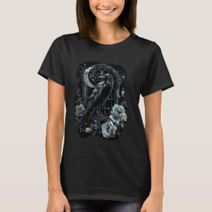 Black Raven Crow Gothic Bird Graphic Art Design Pr T-Shirt